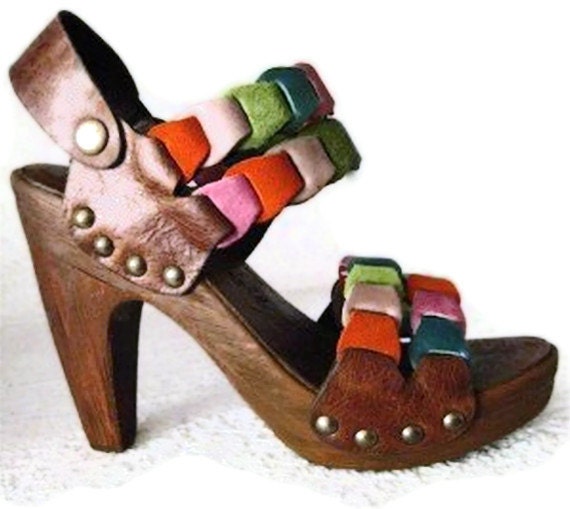Platform Clog Shoe Joni Link Shoe Handmade CUSTOM ORDER Karen Kell Collection
