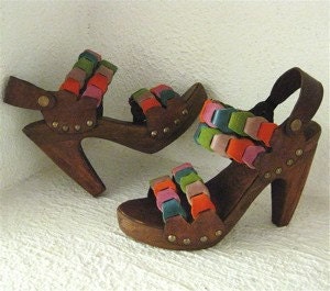 Platform Clog Shoe Joni Link Shoe Handmade CUSTOM ORDER Karen Kell Collection