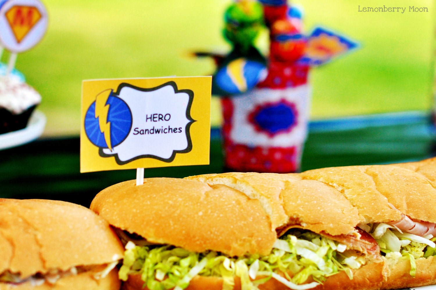 Superhero Buffet Table Labels - Party Favors - INSTANT DOWNLOAD