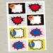 Superhero Buffet Table Labels - Party Favors - INSTANT DOWNLOAD