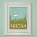 Boston Massachusetts 16x20 / Modern Baby Nursery Decor, LARGE Typography Poster, Giclee, Illustration, American Travel Theme, Digital Print