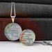 Map Pendant, You Choose the Special Place in th Heart, Sterling Silver