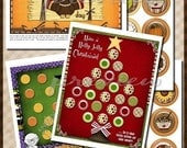 Halloween, Thanksgiving and Christmas Holiday Advent Countdown BUNDLE - INSTANT DOWNLOAD Printable
