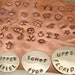 Hand Stamped Mother's Blessings Necklace with Cross - Family  Name Pendant - Three Sterling Silver Layered Discs for Mommy