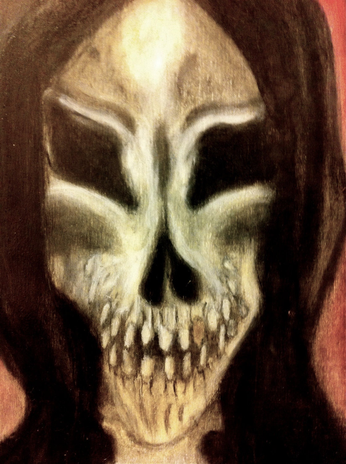 YOUTH ARTIST Alicia Love-  Death (oil on wood)