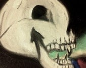 YOUTH ARTIST Alicia Love-  Skull landscape (oil on canvas)