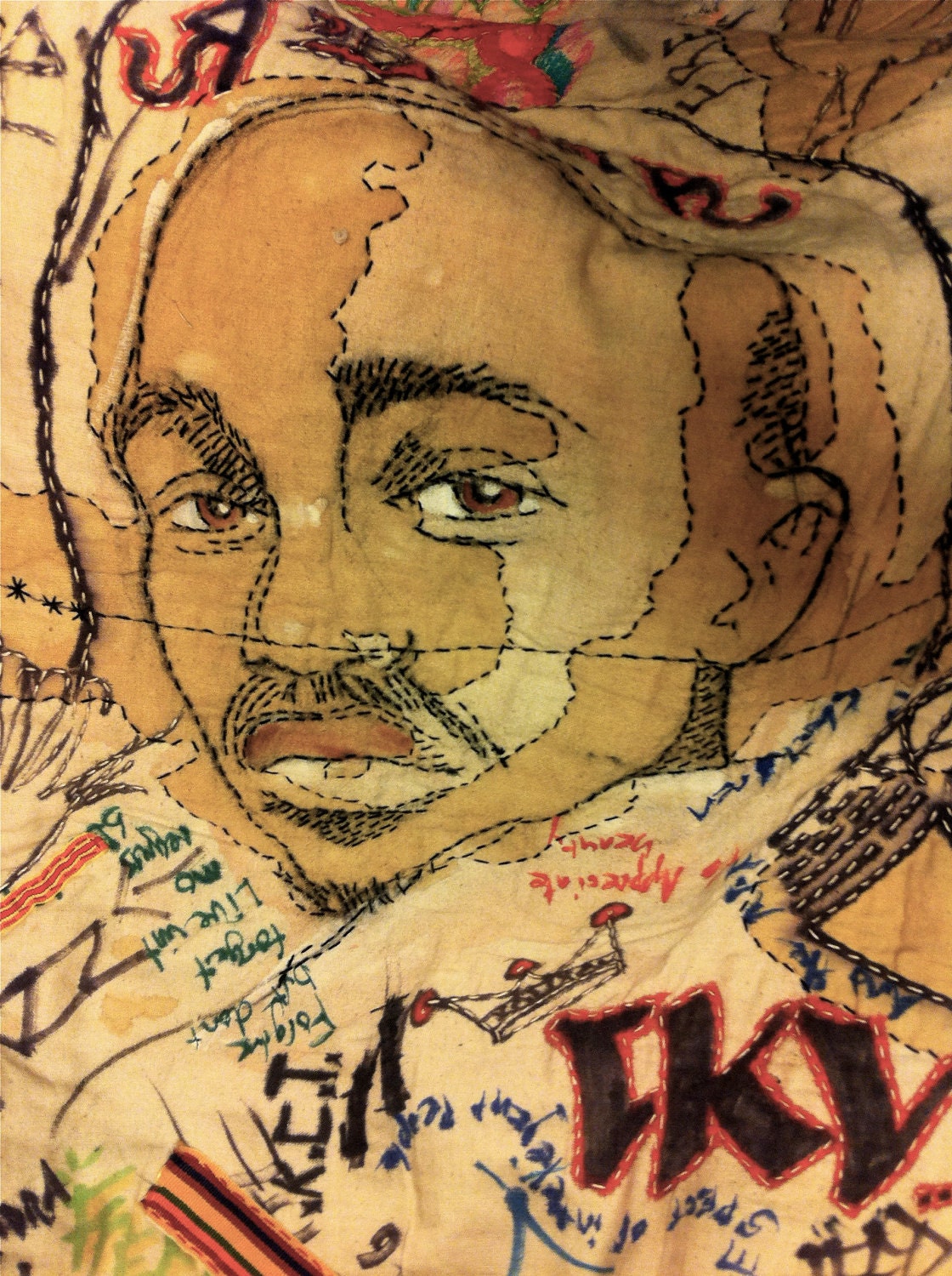 On sale YOUTH CUSTODY ART: No Censorship Quilt on Post Street