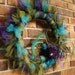 LAST ONE And ready to ship: Jumbo Picky Peacock Tutu Wreath