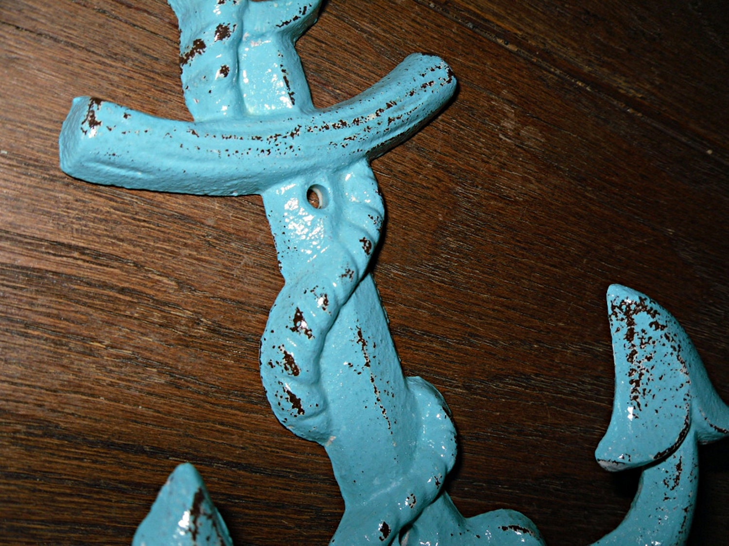Cast Iron Nautical Anchor / Wall Hook /Metal wall hook /Bathroom hook / Fixture / Shabby Chic Decor
