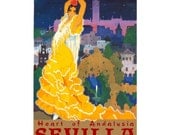 SEVILLE Spain 3S- Handmade Leather Photo Album - Travel Art