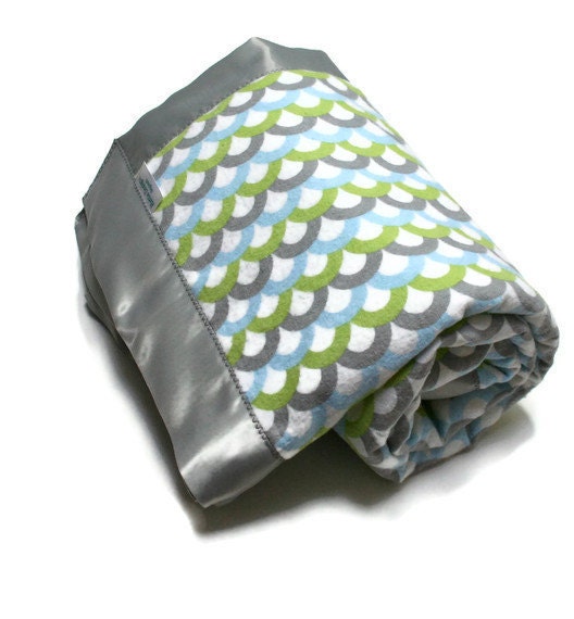 Baby Blanket for Boy or Girl in Soft Flannel and Minky