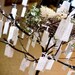 LACE Hang Tags - Hand Stamped, Brown, Cream, Vintage Inspired, Shabby