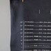 Handy Kitchen Conversion Chart Tea Towel - White on Washed Blue