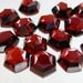 ReDuCeD PrIcE GARNET. 2 Pieces. Top-Faceted Hexagons. 8 mm (ref.GA11)