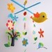 Mobile -Baby Crib Mobile - Baby Mobile - Crib mobiles - Felt Mobile - Nursery mobile - " Beautiful tree and flowers " Design