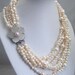 wedding gifts,bridesmaid gifts,Beaded Jewelry,Pearl Necklace With White Freshwater Pearl