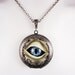 Reserved for a Very Special Customer Greg - Steampunk Necklace Sightmares Opal Eye -by Dr Brassy Steampunk