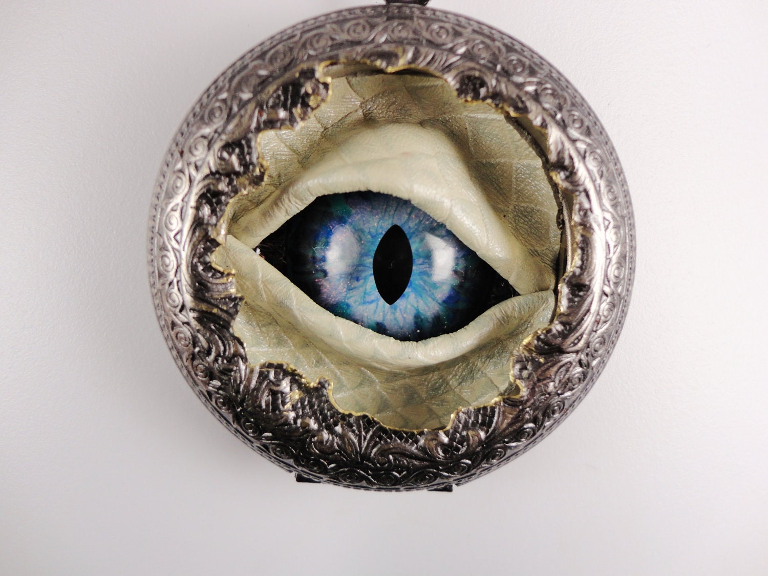 Reserved for a Very Special Customer Greg - Steampunk Necklace Sightmares Opal Eye -by Dr Brassy Steampunk