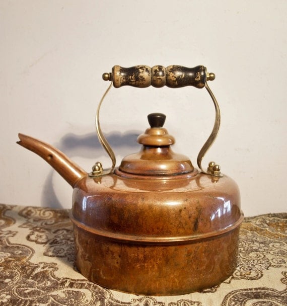 Antique Solid Copper Tea Kettle by Simplex of London by ...