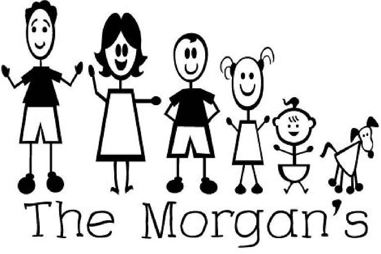 Stick Family Car Decals