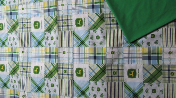 E1-017 Baby John Deere Blanket