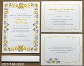 Eco Friendly PA Dutch Wedding Invitation