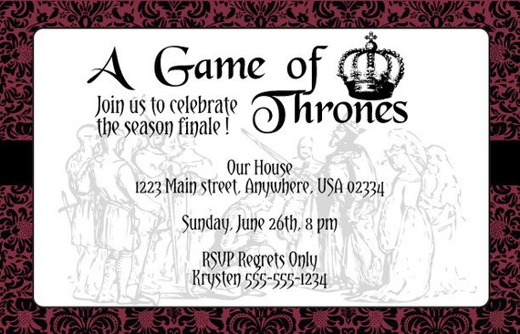 Thrones DIY Printable Party Pack