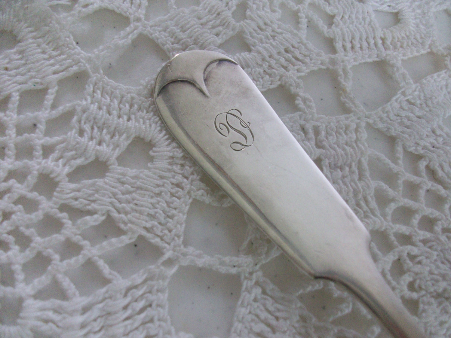 Silver Monogram Spoon Free US Shipping Rogers