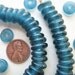 Mali Blue Disk Beads