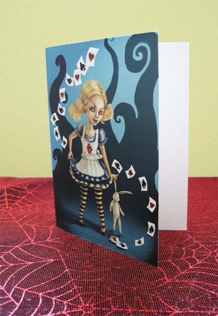 Alice in Wonderland Greeting Card--Fairytale Holiday Gifts
