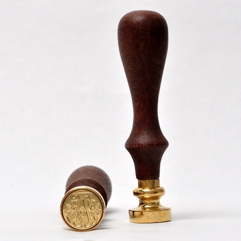 Wooden Wax Seal Stamp & Wax Stick Set