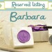 Custom Wax Seal Stamp and Wax Beads set for Barbara