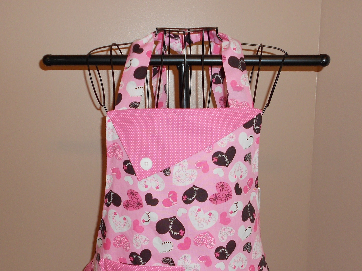 Hearts and Flowers Apron