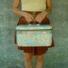 MAPS one of a kind TRAIN CASE upcycled