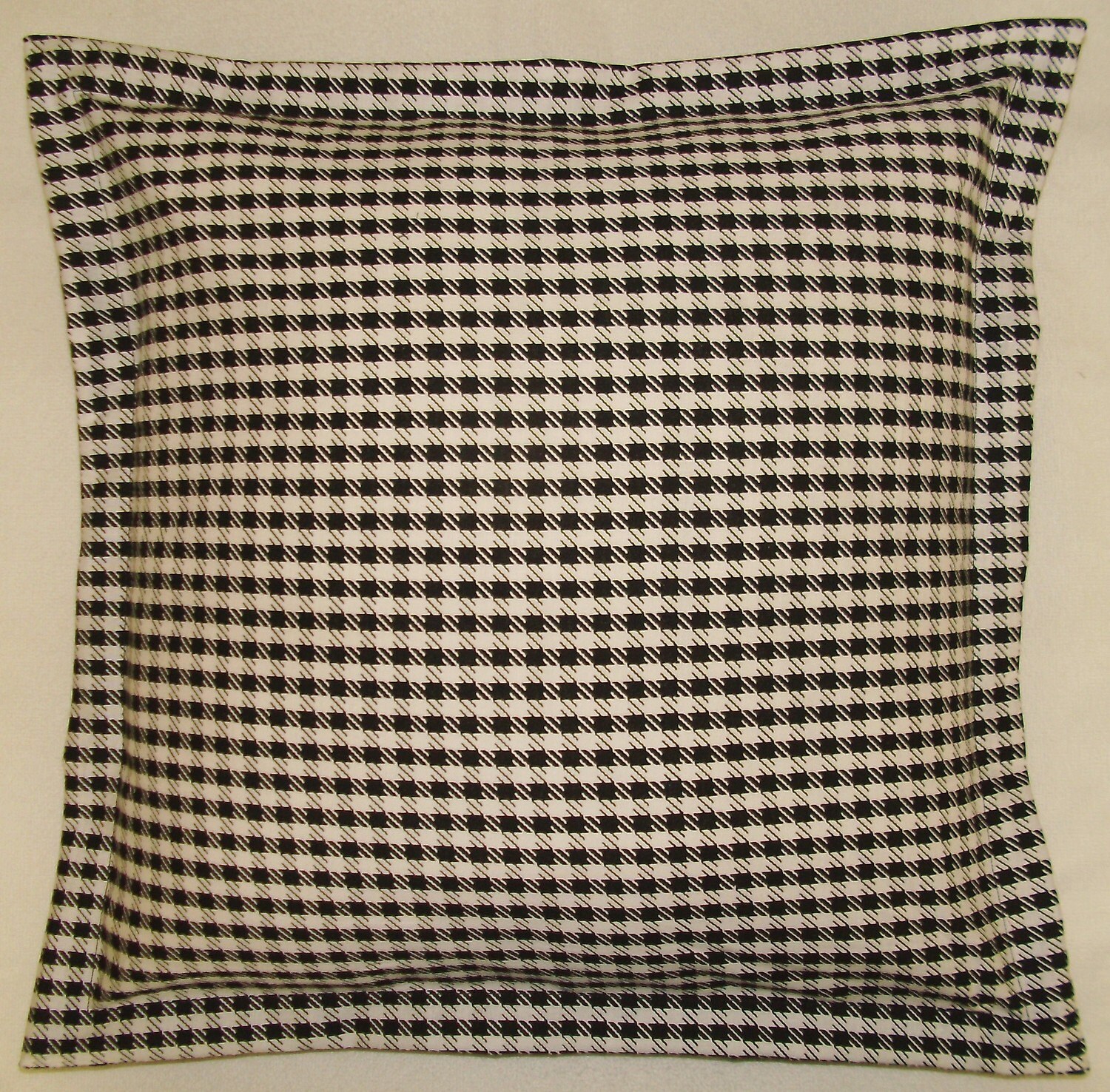 2 black white houndstooth pillow euro shams by DashingDecor