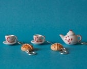 Stitchmarkers - Tea For Two - Red Leaf - Stitch Markers