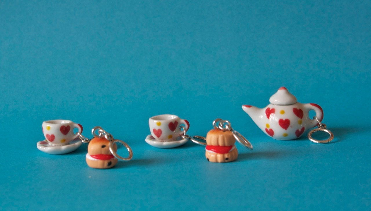 Stitchmarkers - Tea For Two - Hearts - Stitch Markers