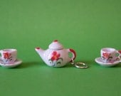Stitchmarkers - Tea Set - Flowers - Stitch Markers