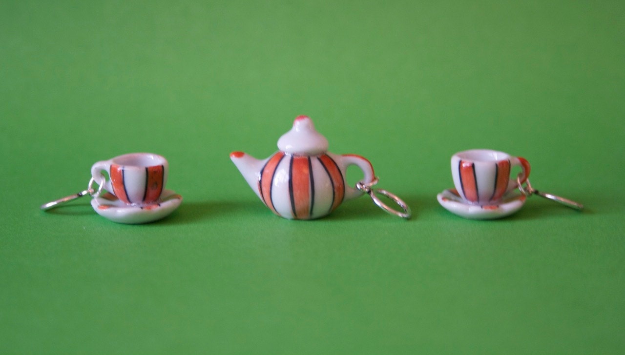 Stitchmarkers - Tea Set - Stripes - Stitch Markers