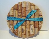 Upcycled Round Wine Cork Trivet