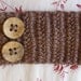 Crochet boho headband headwrap - adult size - Mink Taupe brown