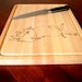 Laser Engraved Kitchen Cutting Board, Pig Design: Customizable for Weddings,Gift, Personalization