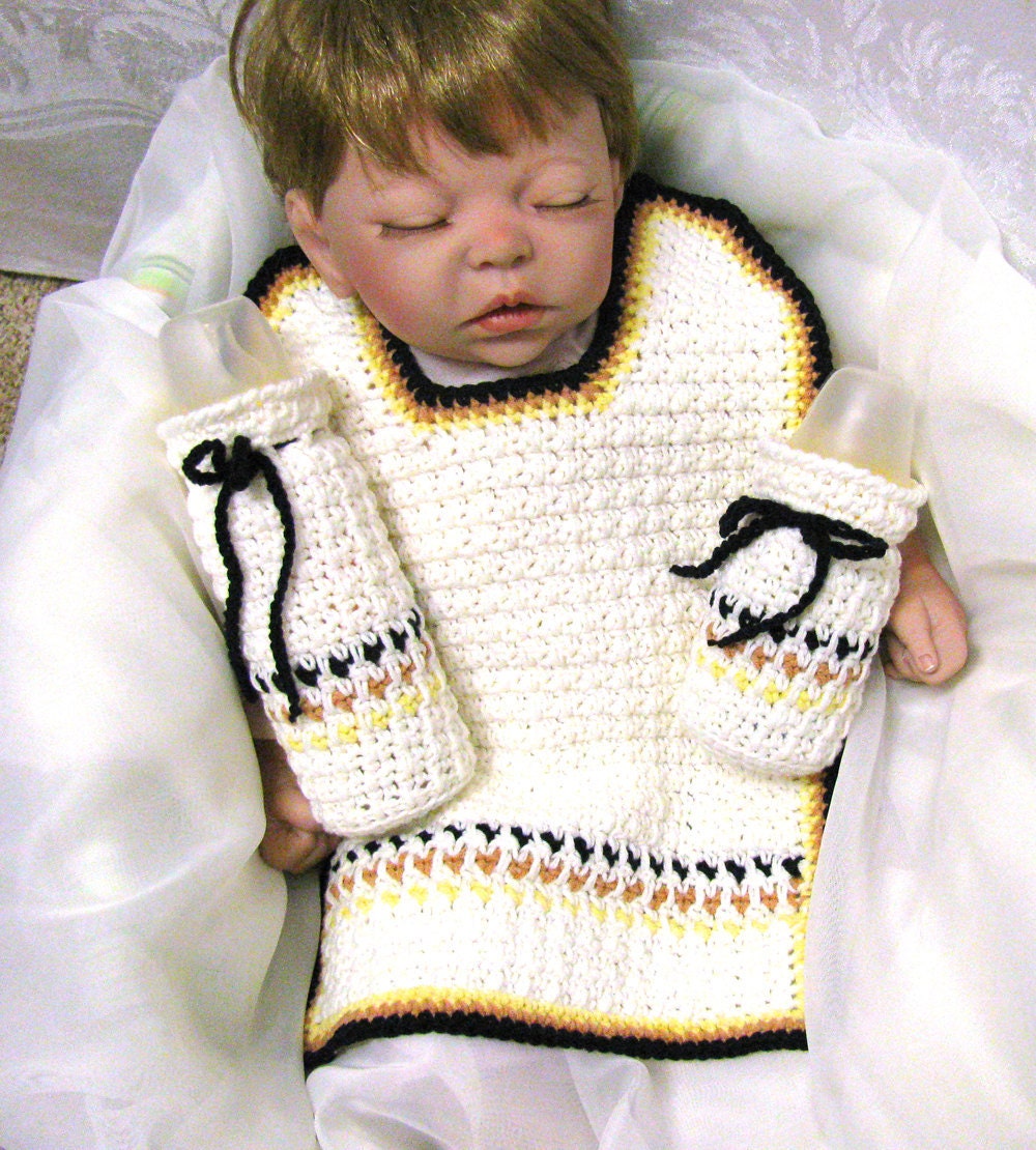 Baby Boy Bib and Bottle Gift Set