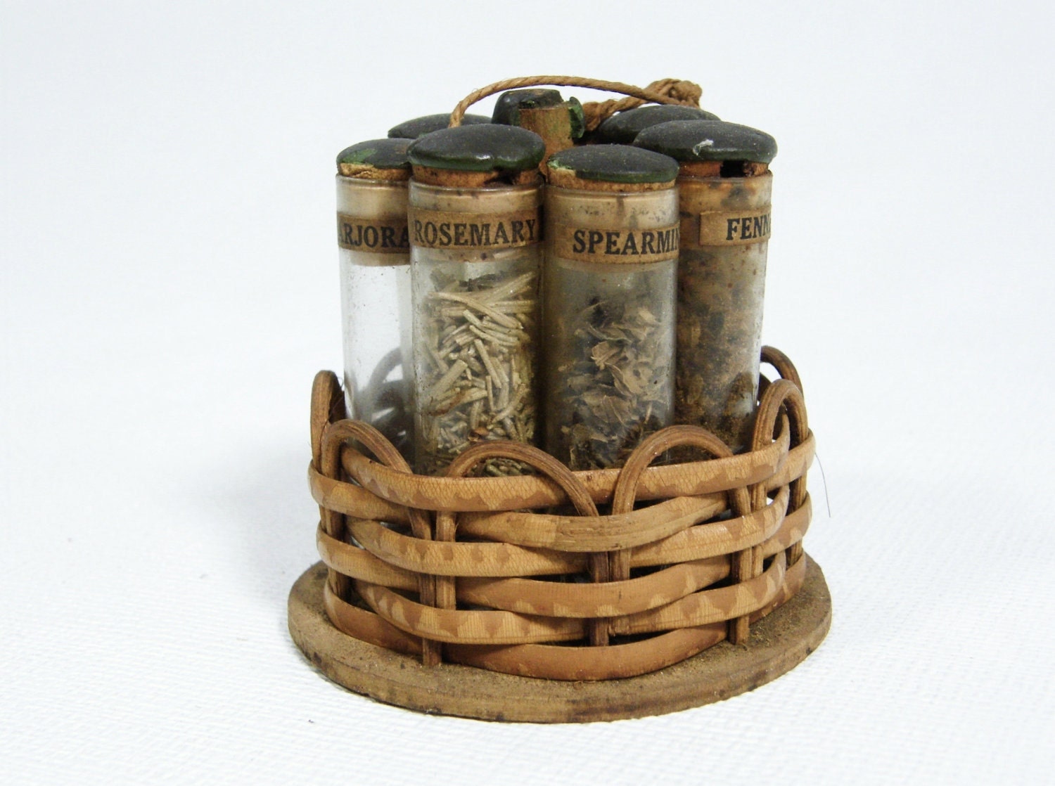Antique Herb Glass Vials