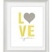 5x7 LOVE You Yellow