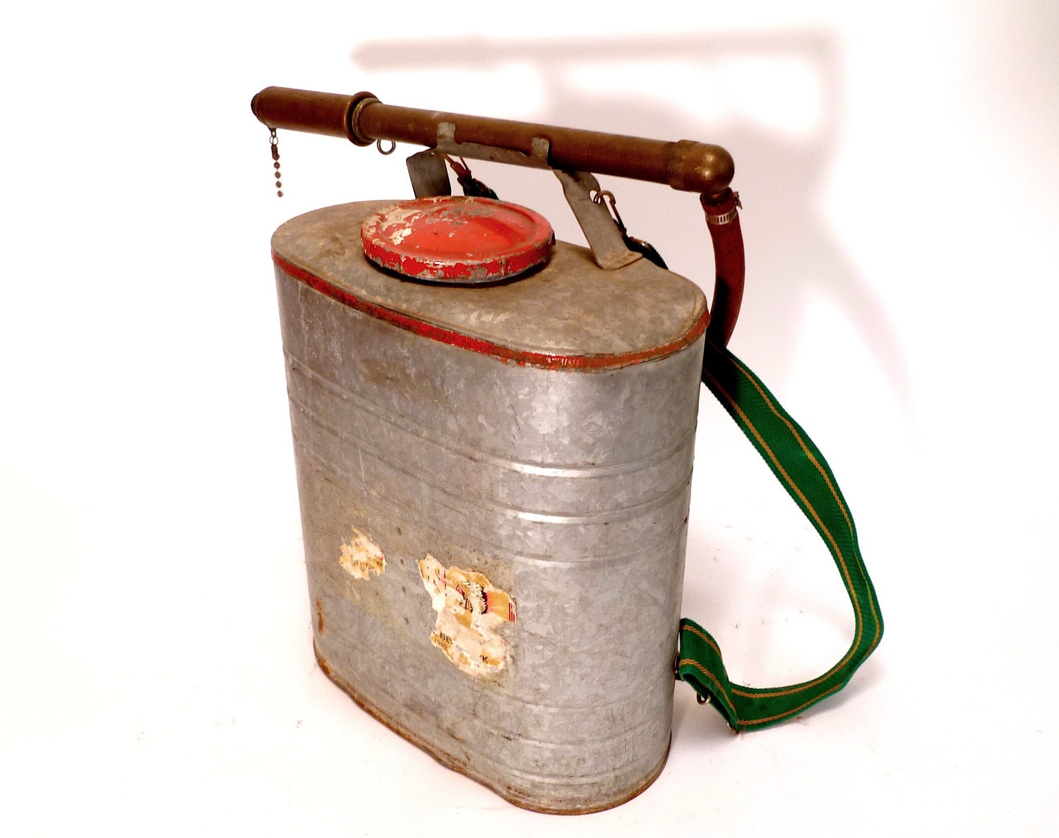 Vintage Smith Indian Fire Pump / Sprayer, Galvanized Steel ... Tank, Stainless Steel, Industrial, Steampunk