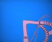 12x16 Bicycle Handlebar Painting