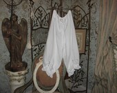 linen bloomer knicker britches girlie boho gypsy pantaloon with buttons in white
