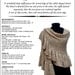 Knitting Pattern, Ruffled Crescent Shawl Knitting Pattern PDF