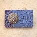 Asian Floral Pin Silver Black Purple Plum Lavender Floral Brooch One of a Kind Pin